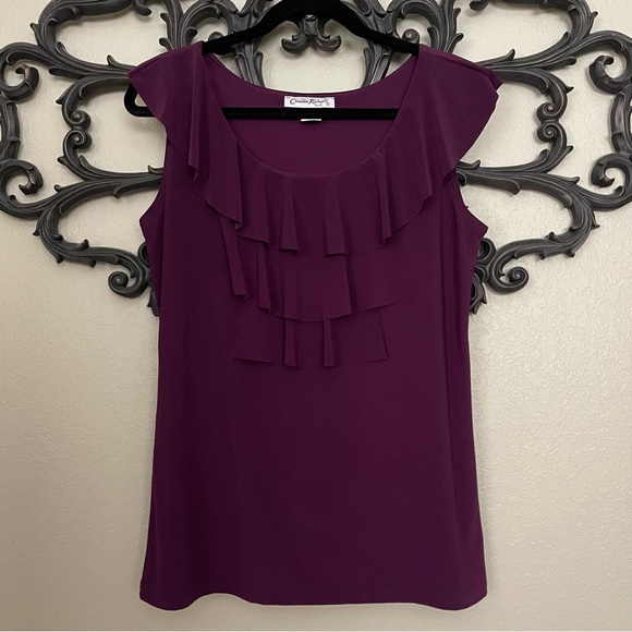Claudia Richard Sleeveless Top Size Medium - Picture 3 of 12